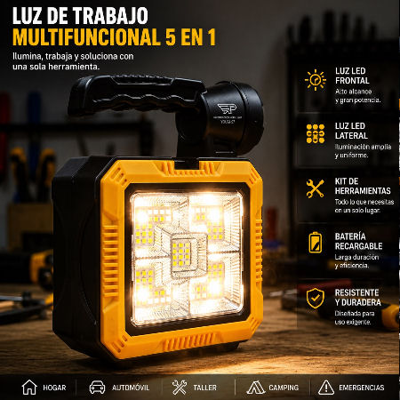 LINTERNA DE CAMPING MULTIFUNCIONAL DINAX 7739-C